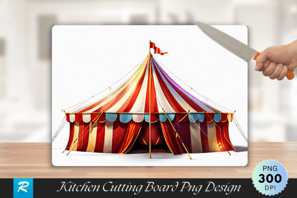 Download Circus Tent Cutting Board PNG Design - Design Collection