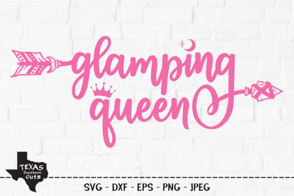 Download Glamping Queen - Camping Shirt Design - Design Collection