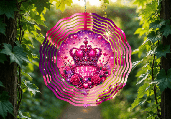 Download Pink Happy Birthday Wind Spinner Design - Design Collection