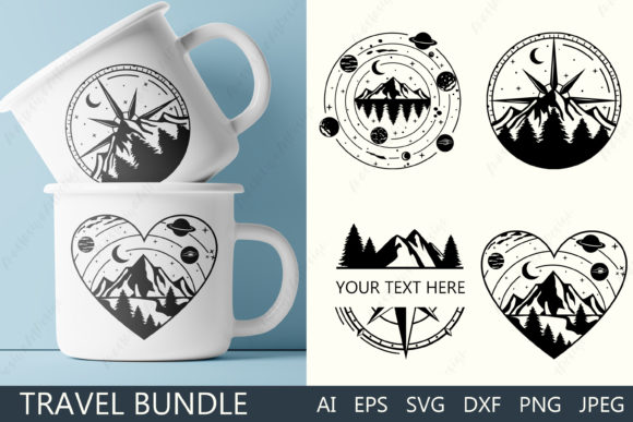 Download Travel Svg Bundle, Camping Shirt Design - Design Collection