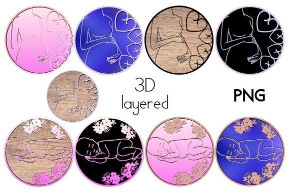 Download 3D Pregnancy and Baby Designs / Love - Design Collection