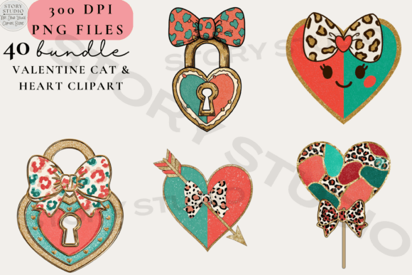 Download Valentine Cat &amp; Heart Clipart - Heart clipart Collection