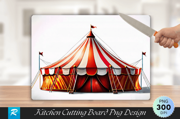 Download Circus Tent Cutting Board PNG Design - Design Collection