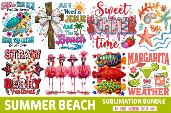 Download Summer Beach Sublimation Design - Design Collection