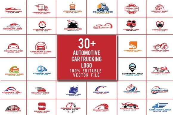 Download Automotive Car Trucking Logo Mega Bundle - Premium Bundle
