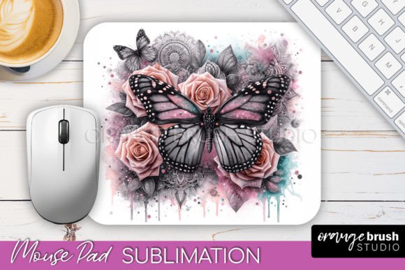 Download Butterfly Mouse Pad Sublimation Design - Design Collection