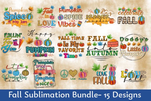 Download Fall Sublimation Design SVG Bundle - Design Collection