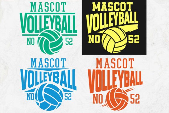 Download Volleyball Mascot SVG Design, Volleyball - Design Collection