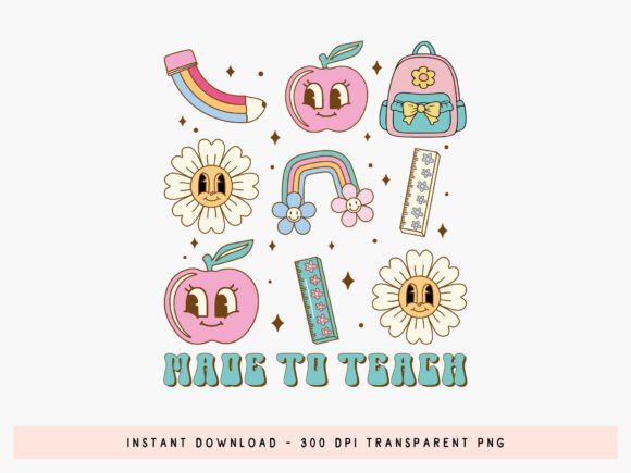 Download Groovy Teacher PNG Sublimation Transfer - Sublimation transfer Collection