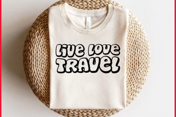 Download Retro Travel T-shirt Design, Live Love - Design Collection