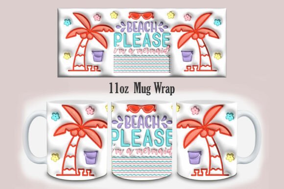 Download 3d Inflated Boho Summer Mug Design PNG - Design Collection