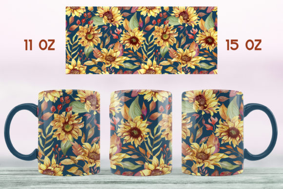 Download Sunflower Mug Sublimation Design Floral - Design Collection