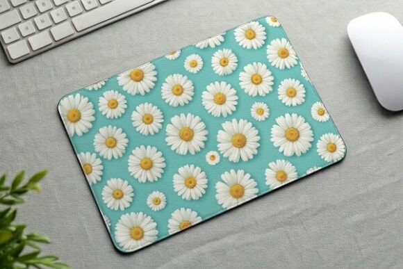Download Floral Daisy Pattern Mouse Pad Design - Design Collection