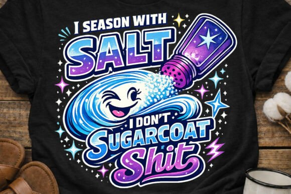 Download I Season with Salt Funny PNG Design - Design Collection
