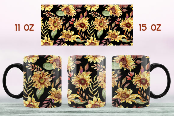 Download Sunflower Mug Sublimation Design Floral - Design Collection