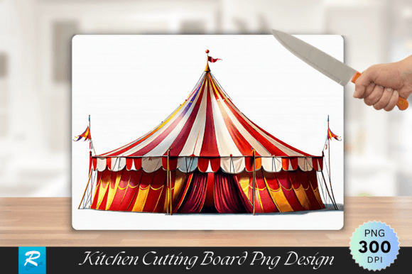 Download Circus Tent Cutting Board PNG Design - Design Collection