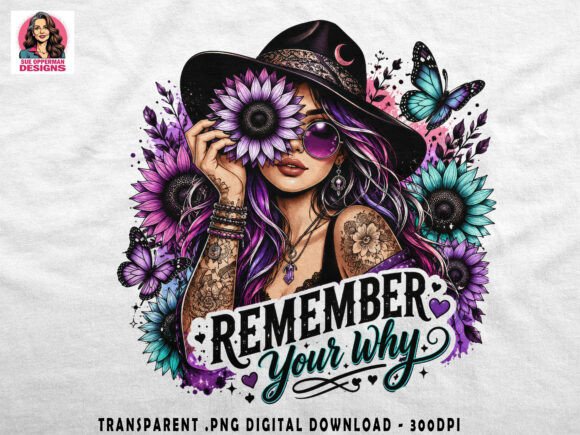 Download Remember Your Why PNG | Purple Floral - Purple Collection