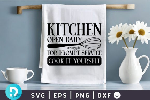 Download Kitchen Open Daily SVG Design - Design Collection
