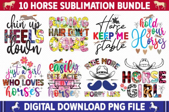 Download Horse Sublimation Design Bundle - Design Collection