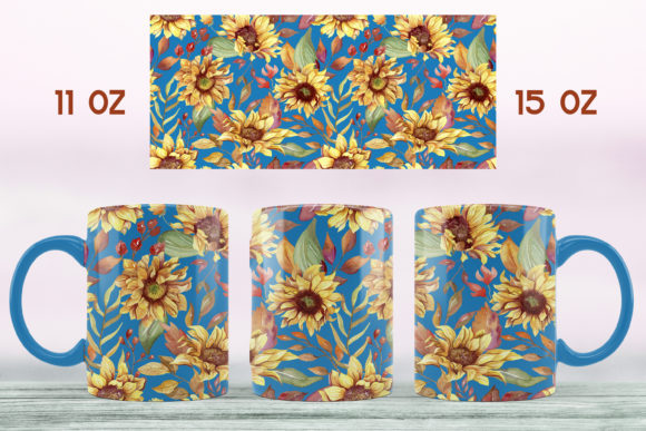 Download Sunflower Mug Sublimation Design Floral - Design Collection