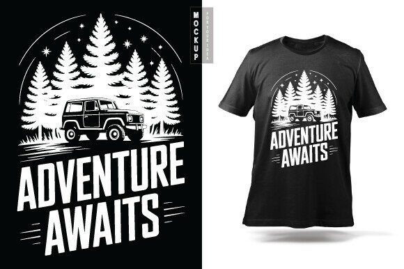 Download Adventure Awaits Typography Design - Design Collection