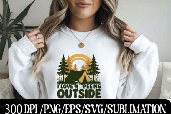 Download "I Love Peeing Outside Camping Design Sh - Design Collection