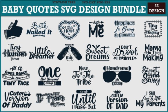 Download Baby Designs Quotes Svg Design Bundle - Design Collection