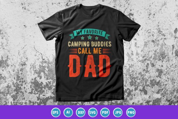 Download Camping Dad Typography T-shirt Design - Design Collection