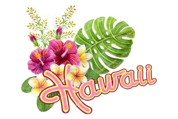 Download Hawaii Sublimation Design Tropic Flowers - Design Collection