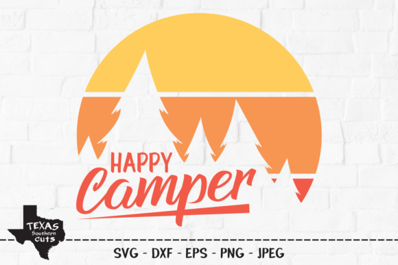 Download Happy Camper - Camping Shirt Design - Design Collection