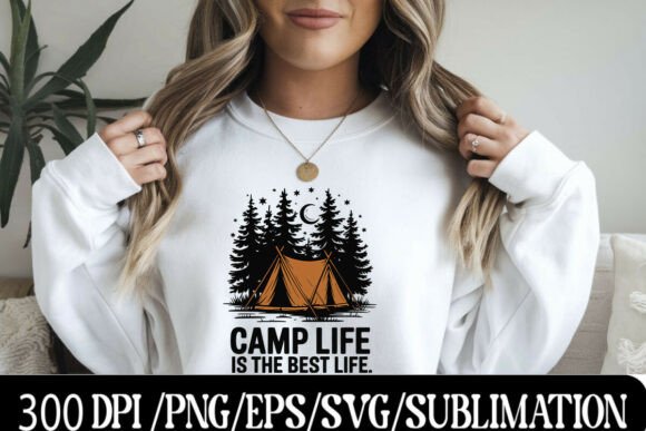 Download Vintage Tent Camping Quote Design - Design Collection