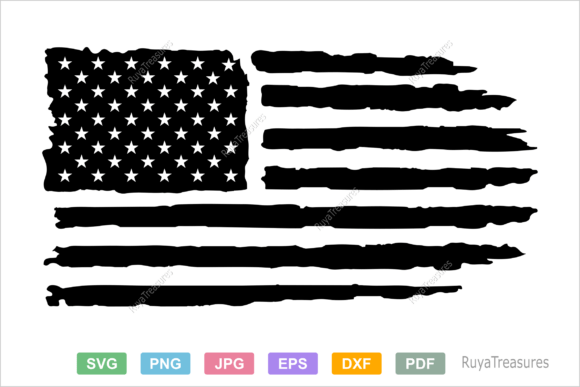 Download USA Distressed Flag Svg, USA Flag Design - Design Collection