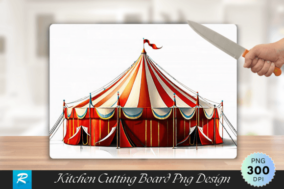 Download Circus Tent Cutting Board PNG Design - Design Collection