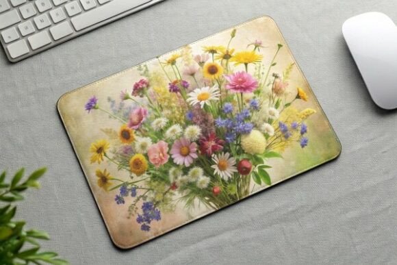 Download Wildflower Bouquet Mouse Pad PNG Design - Design Collection
