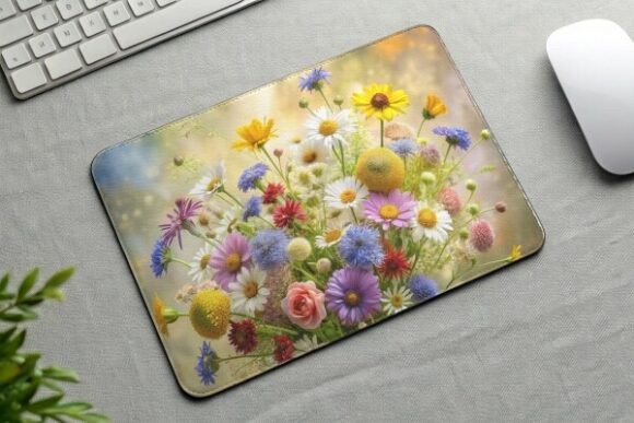 Download Wildflower Bouquet Mouse Pad PNG Design - Design Collection