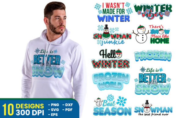 Download Winter Sublimation Designs Bundle - Design Collection