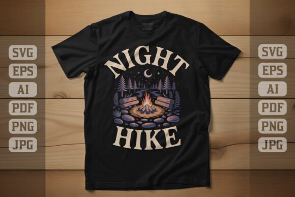 Download Night Hike Outdoor Adventure Design - Design Collection
