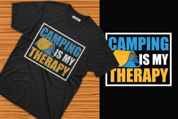 Download Camping is My Therapy Tee Design - Design Collection