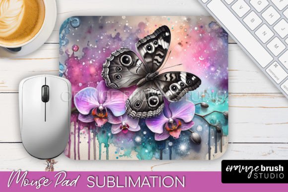 Download Butterfly Mouse Pad Sublimation Design - Design Collection