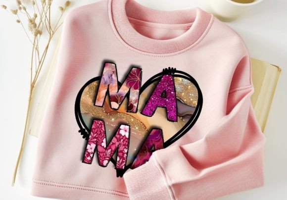 Download Mama PNG Heart Sublimation Tshirt Design - Design Collection
