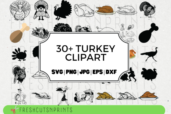 Download Turkey Clipart Designs Bundle - Design Collection